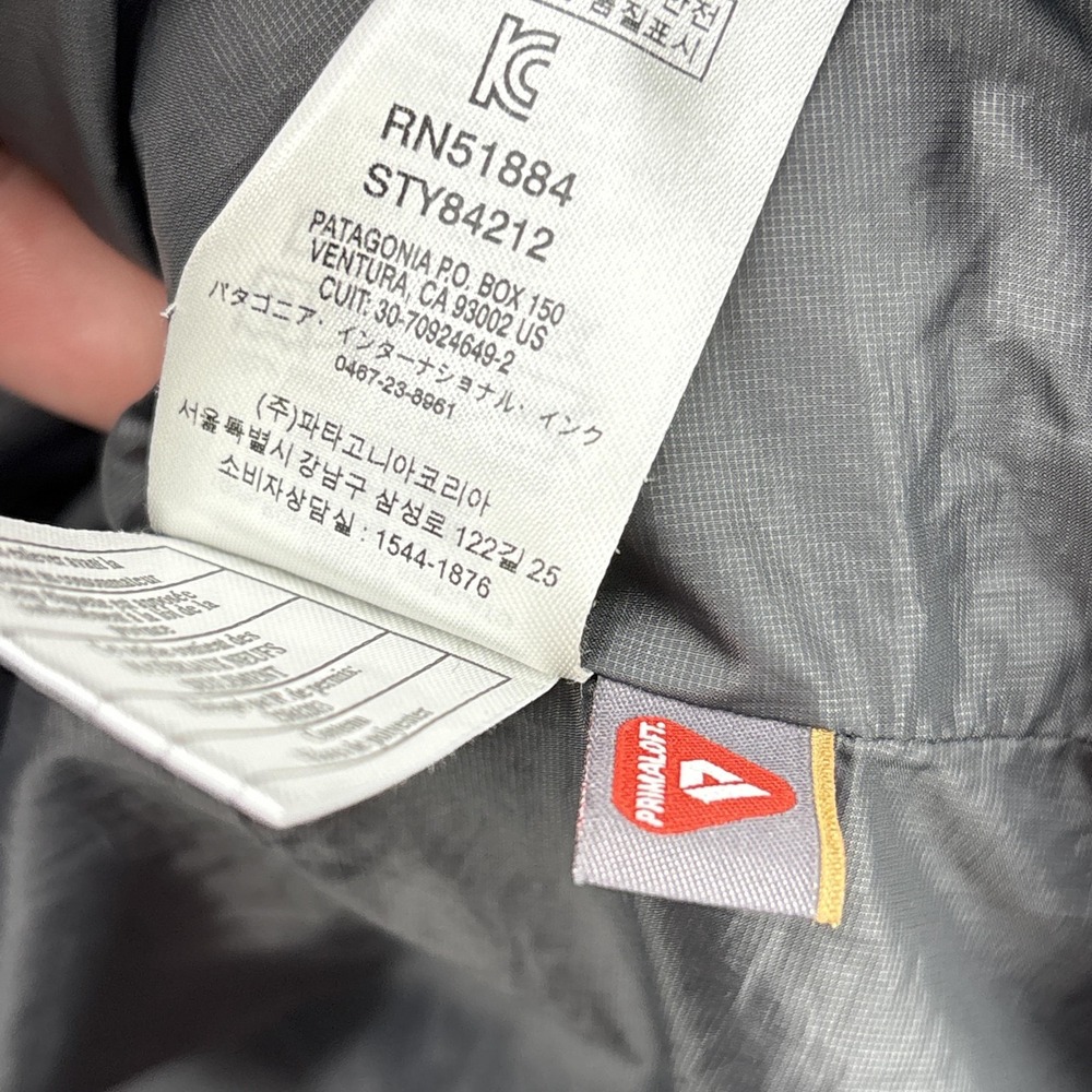 Patagonia Nano Puff Jacket Mens Small Black Full Zip Insulated Lightweight - Picture 9 of 14